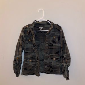 Camouflage bomber jacket
